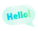 Hello speech bubble